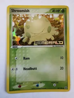 Pokemon TCG Shroomish EX Emerald Reverse Holo Common 63/106 2005 40 HP - Image 1