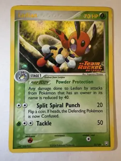 Pokemon TCG Ledian EX Team Rocket Returns Reverse Holo Rare 23/109 2004 70 HP - Image 1