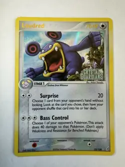 Pokemon TCG Loudred EX Crystal Guardians Reverse Holo Rare 23/100 70 HP - Image 1