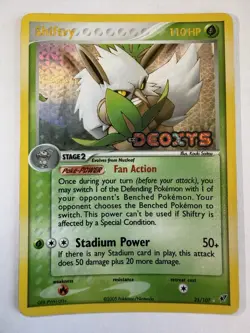 Pokemon TCG Shiftry EX Deoxys Reverse Holo Rare 25/107 2005 110 HP Kouki Saitou - Image 1