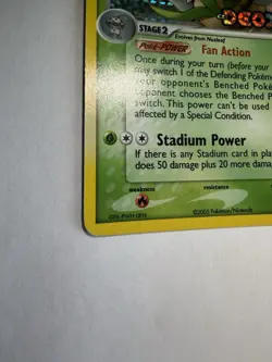 Pokemon TCG Shiftry EX Deoxys Reverse Holo Rare 25/107 2005 110 HP Kouki Saitou - Image 3