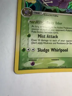 Pokemon TCG Weezing EX Delta Species Reverse Holo Rare 33/113 2005 70 HP - Image 3