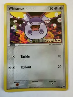 Pokemon TCG Whismur EX Emerald Reverse Holo Common 73/106 2005 50 HP - Image 1