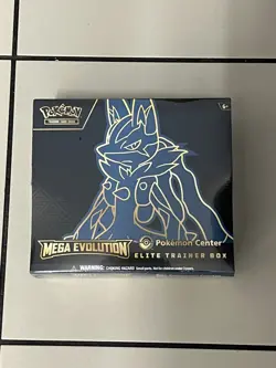 Pokemon TCG Mega Evolutions Lucario Pokemon Center ETB Elite Trainer Box Sealed - Image 2