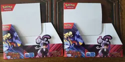 2 EMPTY Destined Rivals Booster Boxes Pokemon TCG No Packs Display Only - Image 1