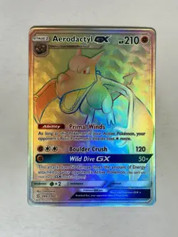 Aerodactyl GX (Secret) Secret Rare 244/236 Unified Minds Pokemon TCG - Image 1
