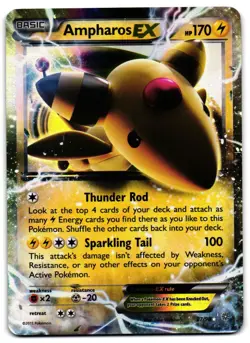 Ampharos EX 27/98 - Ancient Origins Rare EX Pokemon TCG Holo - M/LP Card - Image 1