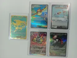 LOT OF 5 POKEMON CARDS4-SIR & 1-HYPER RARE ALL NM - Image 1