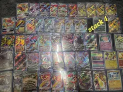 50 Japanese Pokemon Cards Bundle V, V MAX & V STAR CARDS stack 4 - Image 1