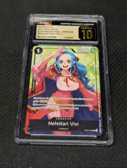 One Piece Card Nefeltari Vivi (Welcome Pack Vol. 2) OP05-086 CGC 10 PRISTINE ENG - Image 1