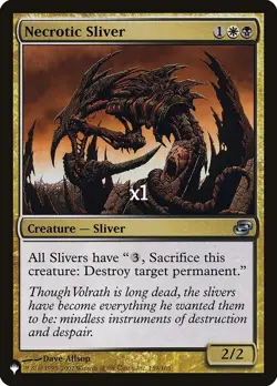 MTG The List PLIST Necrotic Sliver MINT - Image 1