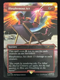 1x MTG Blasphemous Act (1756) (Rainbow Foil) - Secret Lair Drop Series (SLD) - Image 1