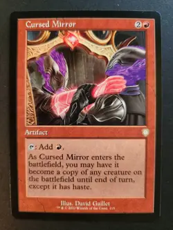 Cursed Mirror NM RETRO FRAME Commander: The Brothers' War MTG FREE SHIPPING - Image 1