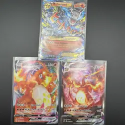 Pokemon Charizard Lot – Mega Charizard EX 12/83 + 2x Charizard VMAX Holo – NM - Image 1