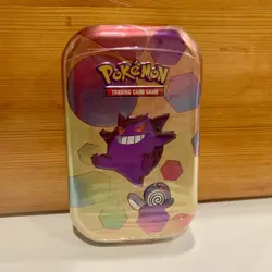 Pokemon 151 Mini Tin w2X Booster Packs Scarlet & Violet Gengar & Poliwag SEALED - Image 1