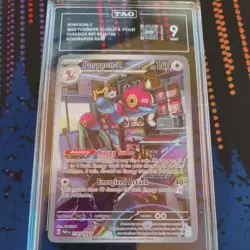 2023 Pokemon PAR EN Paradix Rift Porygon-Z Illustration Rare MINT TAG 9 - Image 3