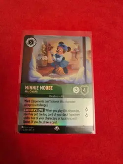 Disney lorcana winterspell TCG 213/204 Minnie Mouse-Mrs.Cratchit Epic card foil - Image 1
