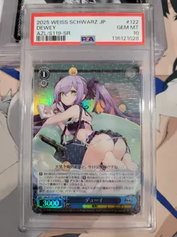 PSA 10 Dewey AZL/S119-122 SR Azur Lane Weiss Schwarz Japanese Foil - Image 1