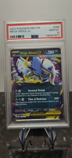 PSA 10 - Mega Absol Ex #86 - Mega Base Set Gem Mint Pokemon Card - Image 1