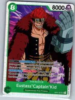 Eustass"Captain"Kid OP01-051 SR English Romance Dawn - One Piece Card - NM - Image 1