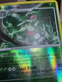 HP Sceptile 8/106 Reverse Holo Rare Great Encounters Pokemon Card - Image 2