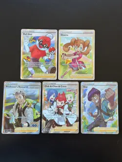 5x SWSH Full Art Trainer Lot Shauna Ball guy Hop Chili Pokemon Cards AA6 12 - Image 1