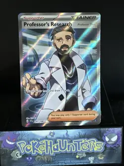 Pokemon Card Professor's Research 241/198 Scarlet & Violet Base Ultra Rare NM - Image 1