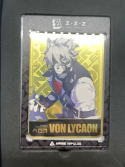 Zenless Zone Zero Von Lycaon GOLD Metal Card ZZZ Anime Impulse Series 2 - Image 1