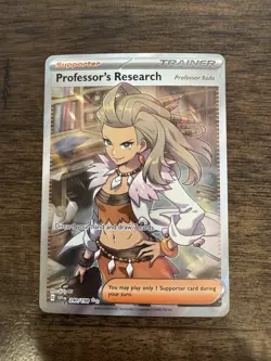 Professor's Research 240/198SV01: Scarlet & Violet Base Set Full Art Holo Card - Image 1