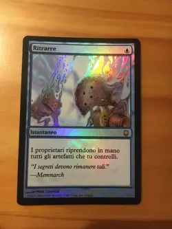 Mtg Darksteel Retract FOIL Italian NM - Image 1