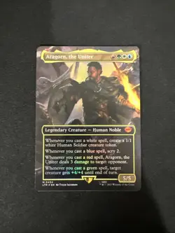 Aragorn, the Uniter (Borderless) Mint : the Lord of the Rings Foil - Image 1