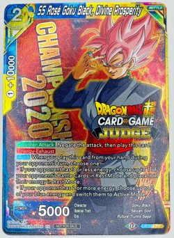 SS Rose Goku Black Divine Prosperity JUDGE STAMP Foil Dragon Ball Super Card LP - Image 1
