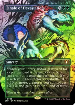 Finale of Devastation Foil Borderless Commander Masters NM MTG - Image 1
