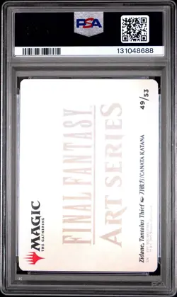 LOW POP, PSA 10, Zidane Tantalus Thief Art Series Stamped 49 Final Fantasy MTG - Image 2