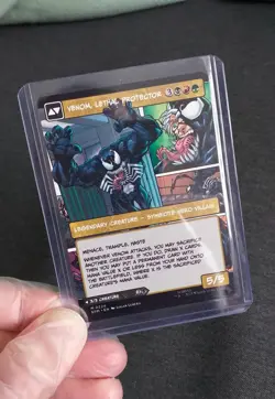 Eddie Brock Venom Lethal Protector mtg Mythic 224 Spider Man Magic The Gathering - Image 1