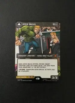 Eddie Brock Venom Lethal Protector mtg Mythic 224 Spider Man Magic The Gathering - Image 3