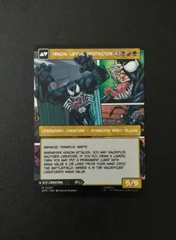 Eddie Brock Venom Lethal Protector mtg Mythic 224 Spider Man Magic The Gathering - Image 4