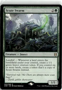 2020 Zendikar Rising Scute Swarm Expansion/Rare #203 - Image 1
