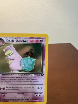 Pokemon Dark Slowbro TCG Holo Rare Card 12/82 Lightly Played LP Condition - Image 3