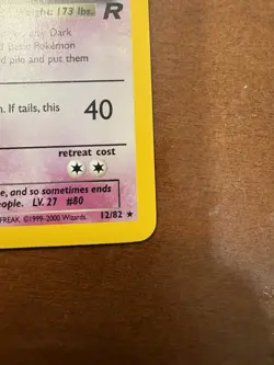 Pokemon Dark Slowbro TCG Holo Rare Card 12/82 Lightly Played LP Condition - Image 4