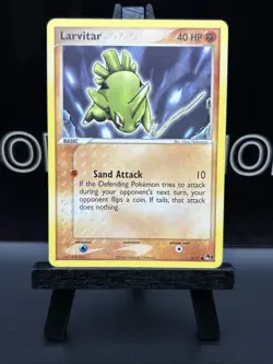 Larvitar 11/17 Pop Series 1 Pokemon TCG Regular Common 2004 LP - Image 2