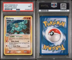 2004 POKEMON EX HIDDEN LEGENDS #9 MACHAMP HOLO PSA 9 - Image 3