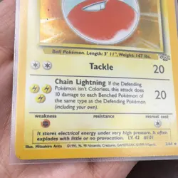 Electrode Base Set Holo Rare 2/64 Unlimited WotC 1999 Pokemon Card - Image 4