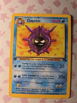 Pokemon TCG Cloyster Fossil 32/62 Regular 1999-2000 Wizards Base Set... - Image 1