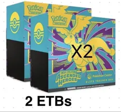 Pokemon TCG Ascended Heros Pokemon Center ETB Lot Of 2 PRESALE PKC - Image 1