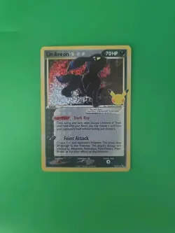 Pokemon TCG: Umbreon Gold Star 17/17 Celebrations 25th Anniversary NM - Image 1