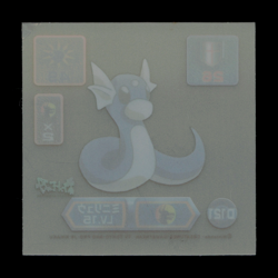 NM - Pokemon Dratini #D121 Amada 1999 Super DX Gold Clear Japanese Sticker - Image 2