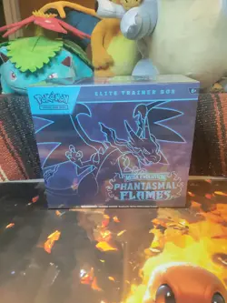 Pokemon TCG Mega Evolution Phantasmal Flames Elite Trainer Box - Image 1