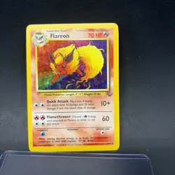 Pokemon Jungle Flareon Holo – Lightly Played LP – Original Vintage 3/64 - Image 1