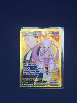 Team Rocket's Mewtwo ex Gold Pokemon - 240/182 Sv10: Destined Rivals -Holo NM - Image 2